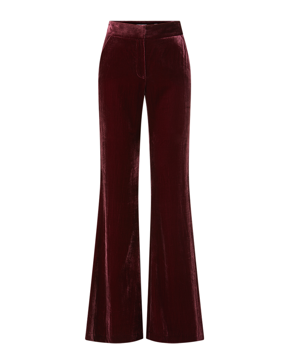 Lebone Pant in Wine | Veronica Beard