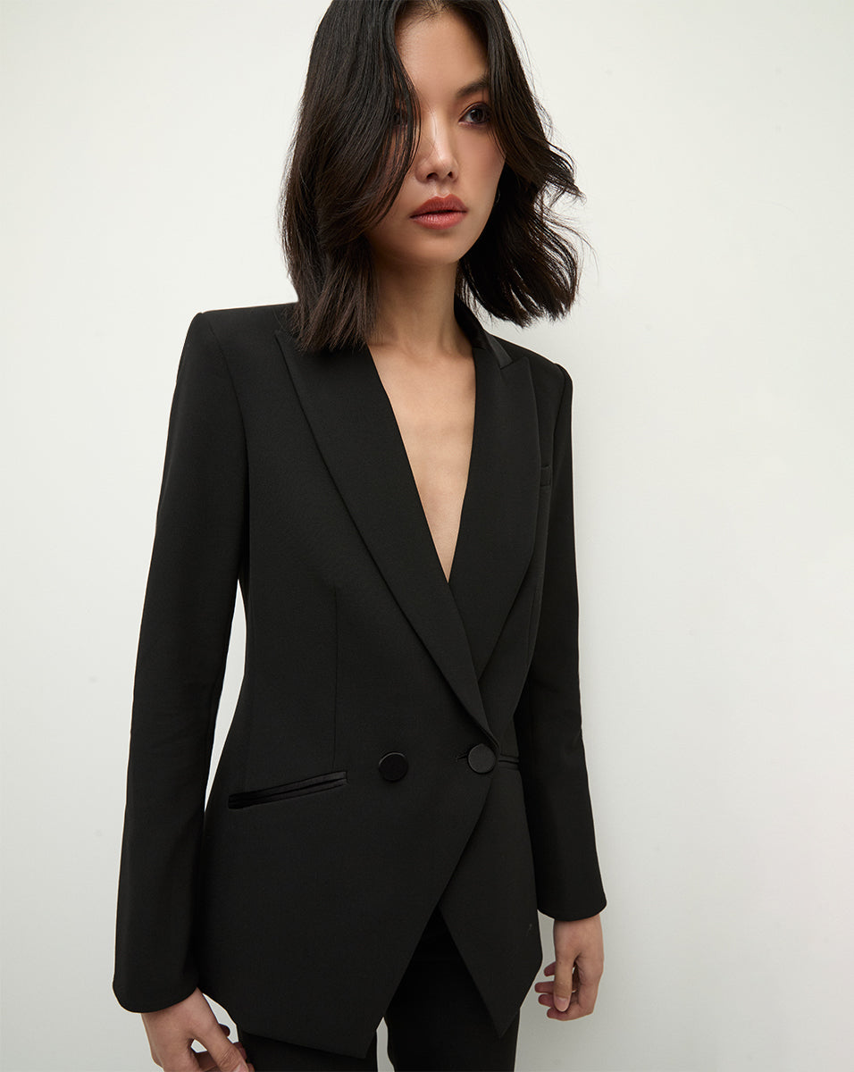 Rickie Dickey Jacket in Black | Blazer | Veronica Beard