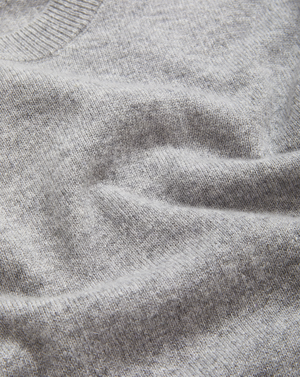 Veronica Beard Shana Cashmere Sweater - Heather Grey
