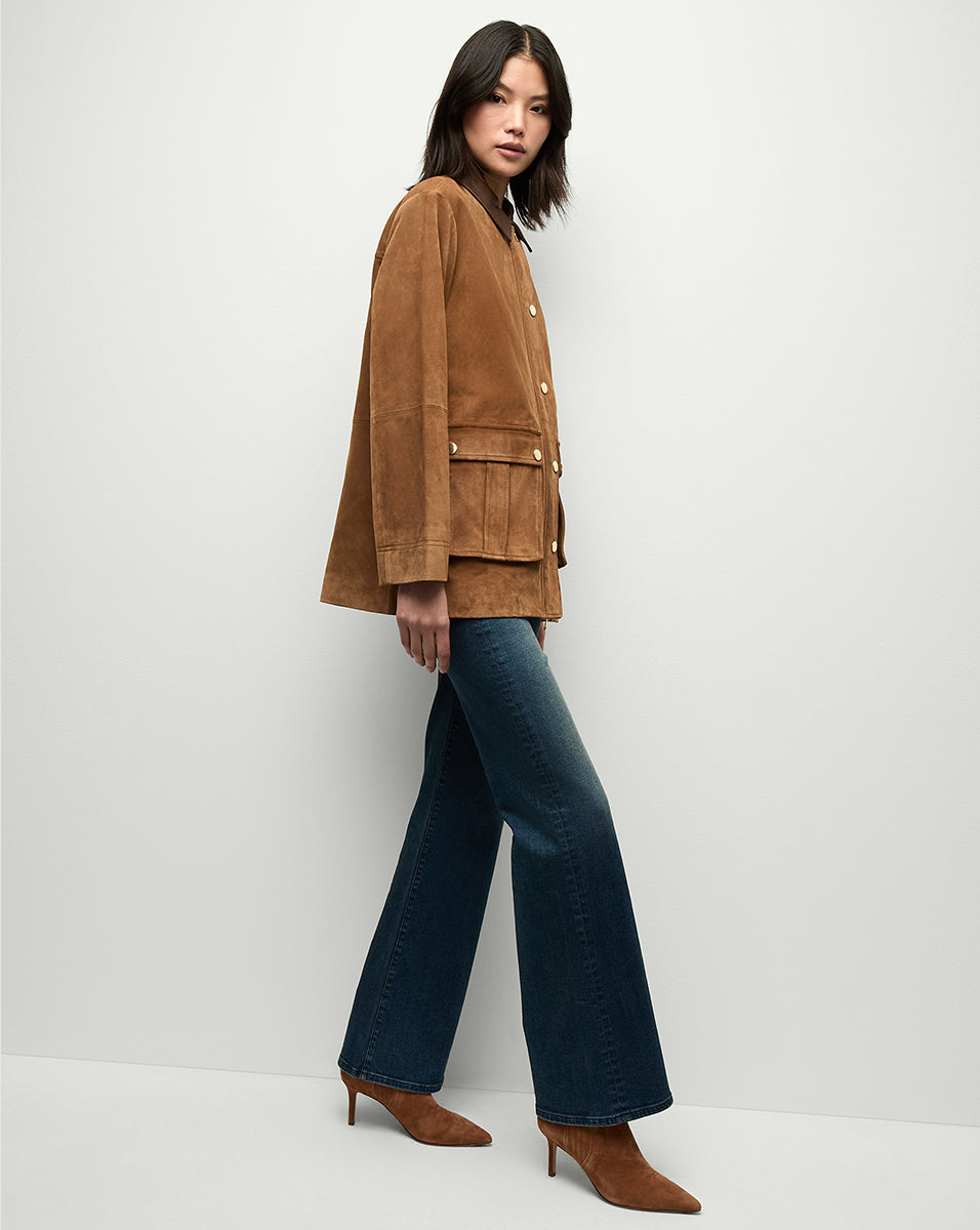 Veronica Beard Lisa Mid-Heel Ankle Boot - Hazelwood