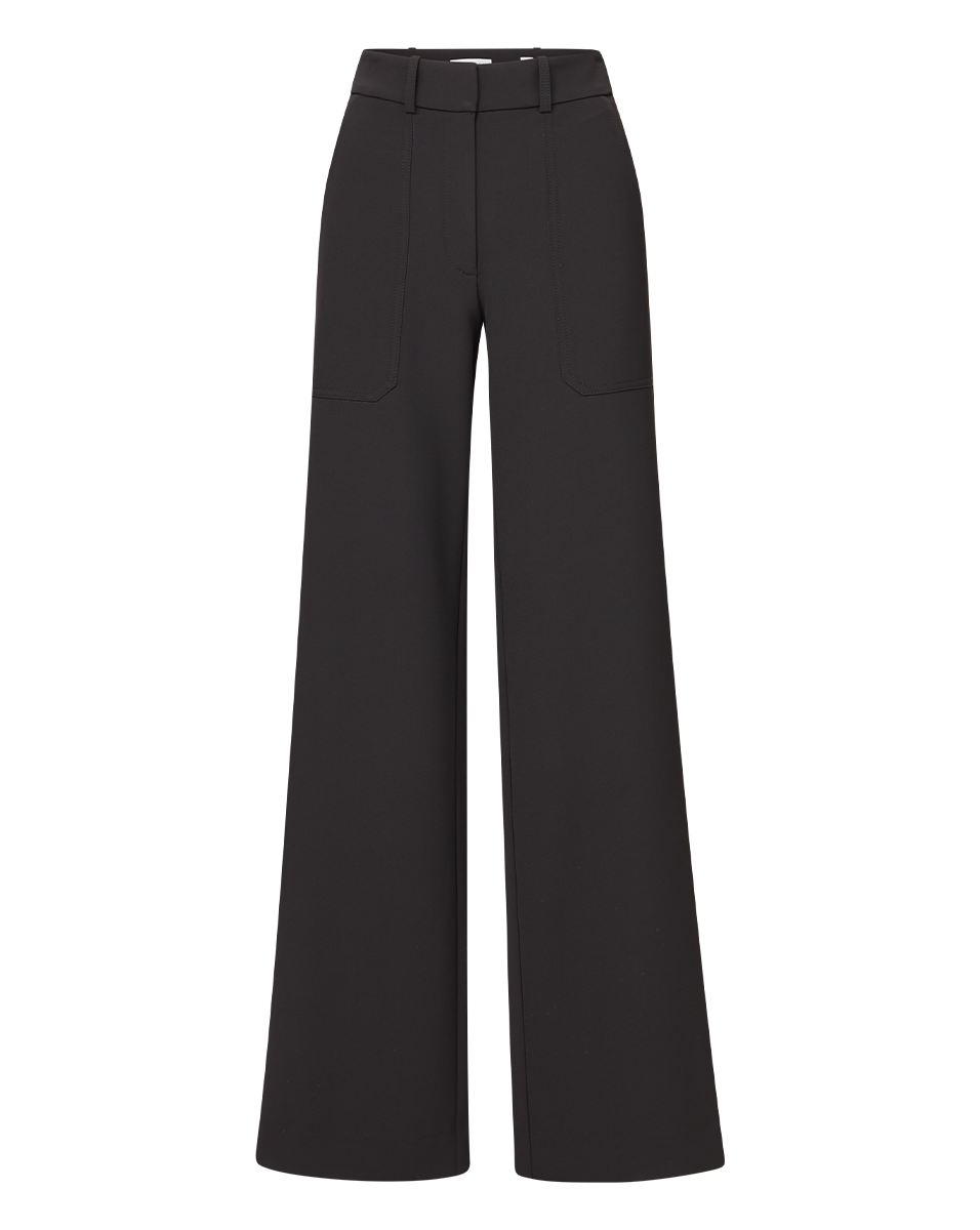 Veronica Beard Cole Wide-Leg Pant - Black