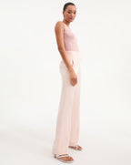 Veronica Beard Sid Knit Tank Top - Pink Clay