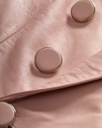 Veronica Beard Miller Leather Dickey Jacket - Pink Clay