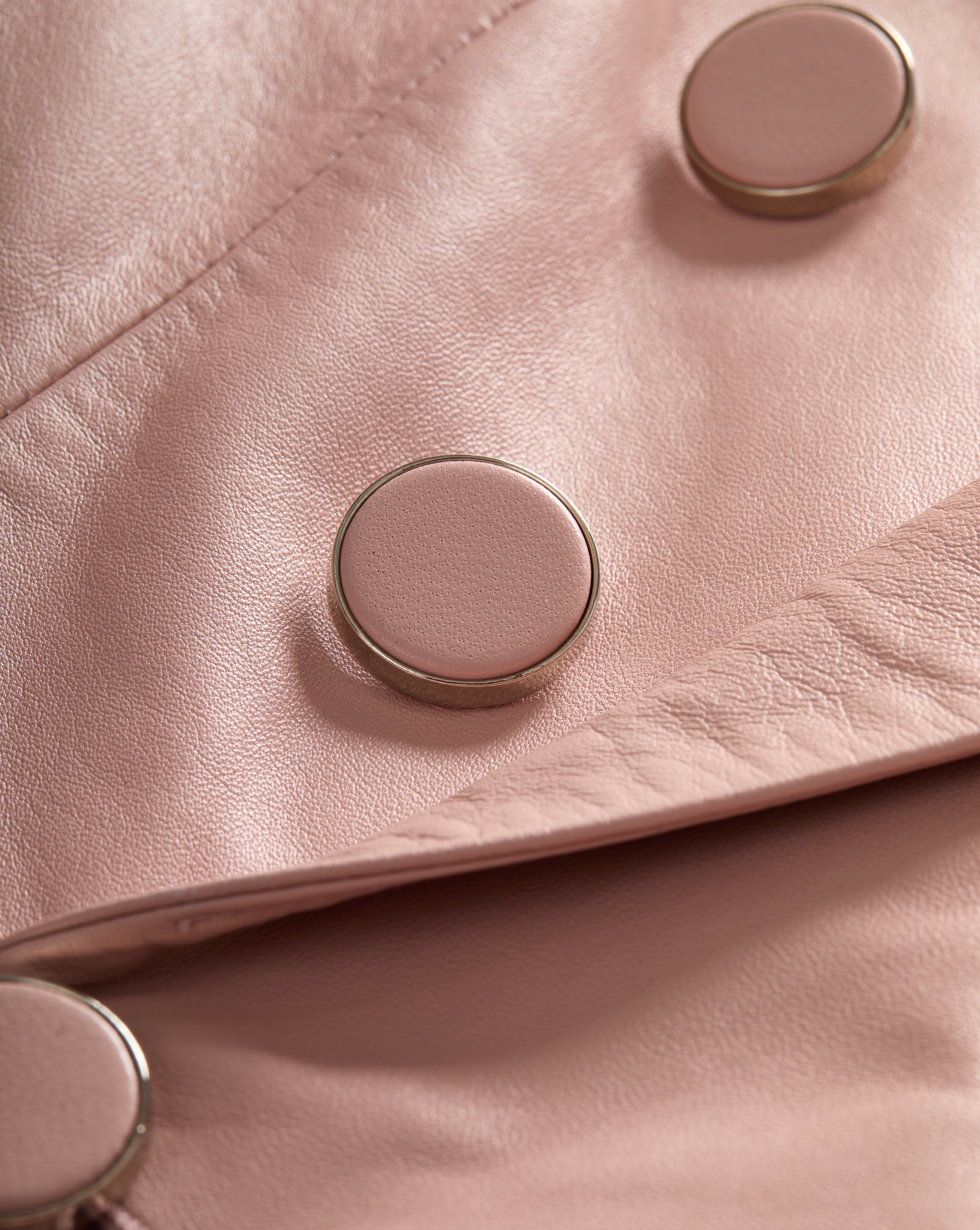 Veronica Beard Miller Leather Dickey Jacket - Pink Clay