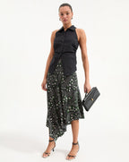 Veronica Beard Regina Sleeveless Button-Down Shirt - Black