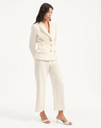 Veronica Beard Terre Cropped Dickey Jacket - Off-White
