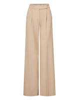Veronica Beard Marbeau Wide-Leg Pant (Copy for testing) - Stone Khaki