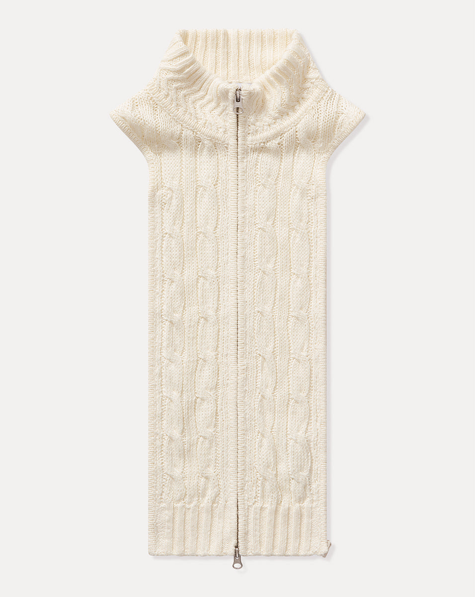 Veronica Beard Radia Silk-Linen Dickey - Off-White