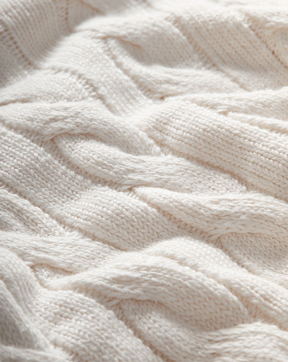 Veronica Beard Eleanor Cable Knit Pullover - Off-White