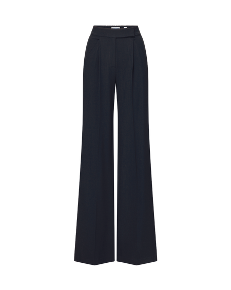 Veronica Beard Marbeau Wide-Leg Pant - Navy