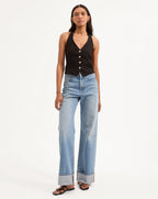 Veronica Beard Arabella Stretch-Linen Vest - Black