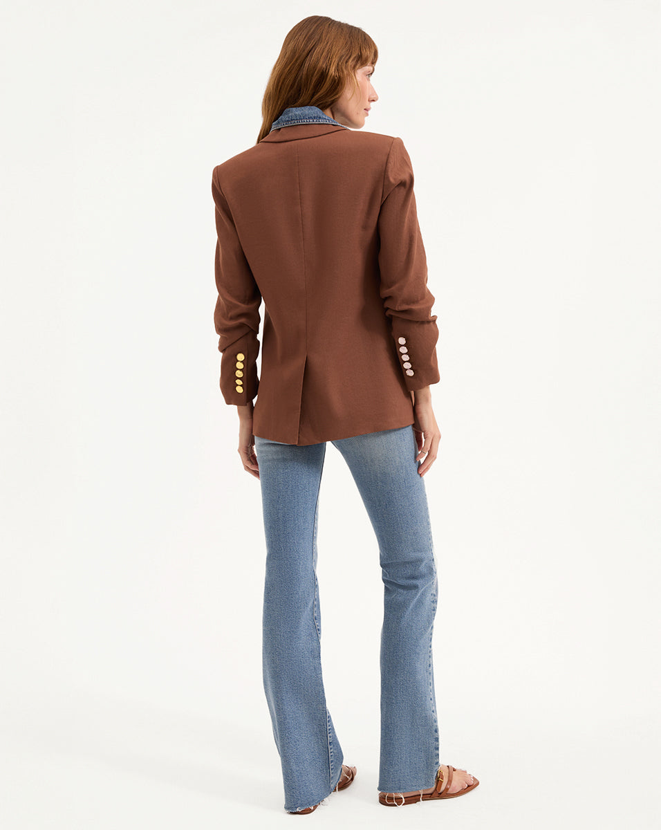 Veronica Beard Beacon Dickey Jacket - Light Chicory