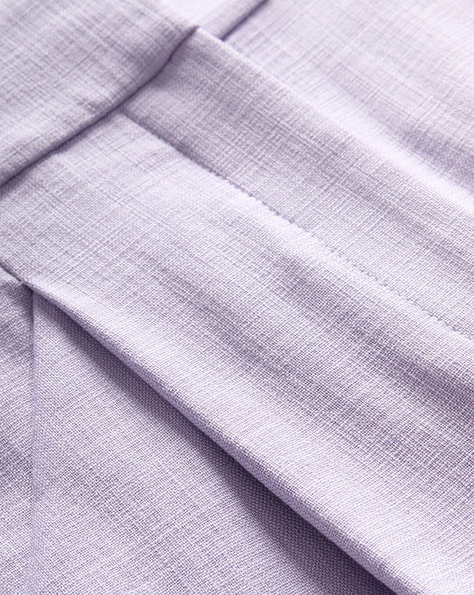 Veronica Beard Elbe Pleated Short - Soft Lilac