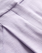 Veronica Beard Elbe Pleated Short - Soft Lilac