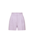 Veronica Beard Elbe Pleated Short - Soft Lilac