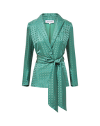 Veronica Beard Issel Wrap Jacket - Clover