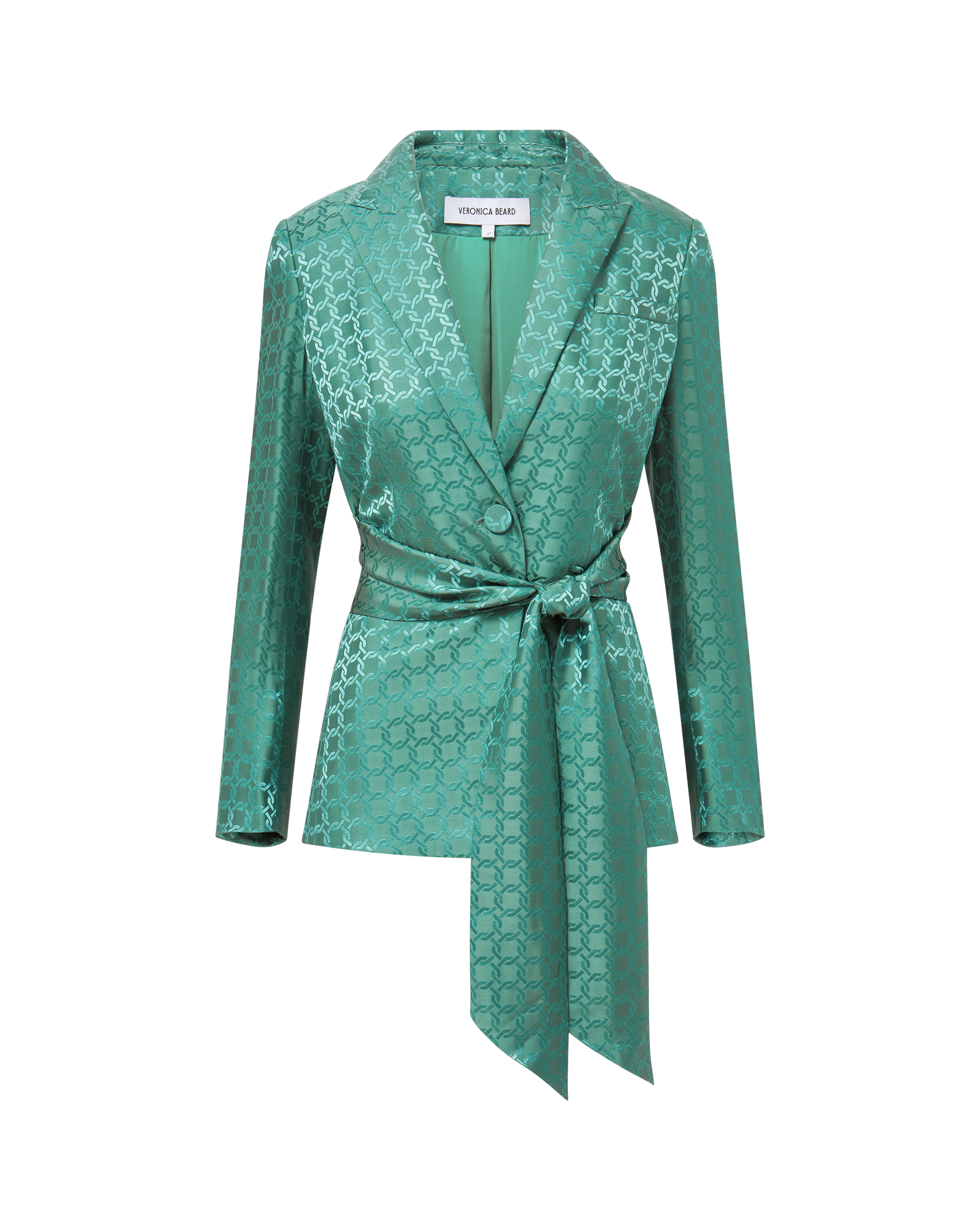 Veronica Beard Issel Wrap Jacket - Clover