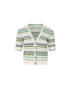 Veronica Beard Varia Striped Cardigan - Off-White Multi