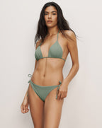 Veronica Beard Solara Bikini Top - Stone Army