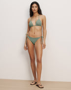 Veronica Beard Solara Bikini Top - Stone Army