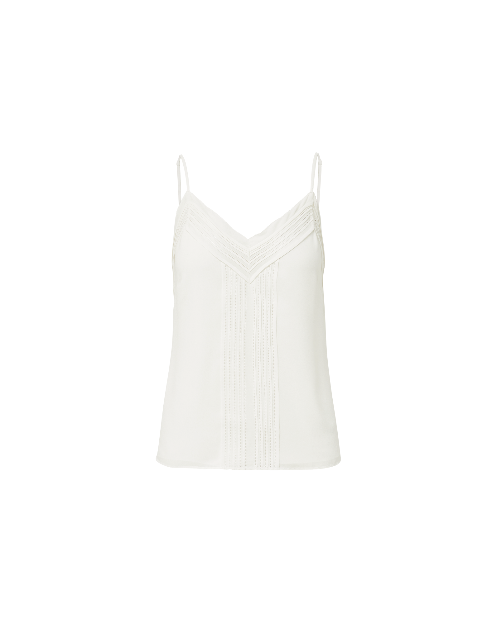 Veronica Beard Maray Pintuck Camisole - Dove White