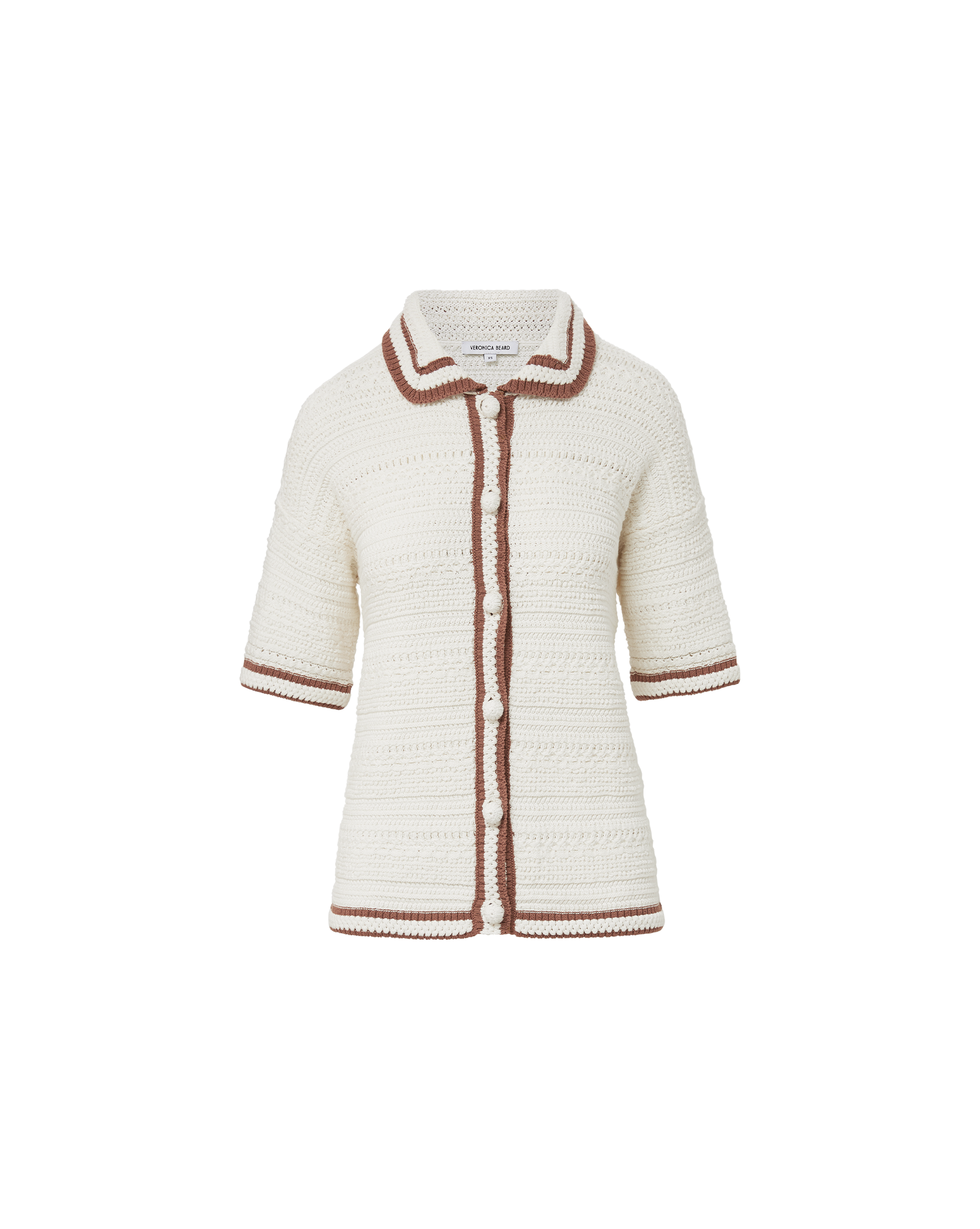 Jadine Elongated Cardigan in Dove Brown Veronica Beard
