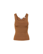 Veronica Beard Sandra Knit Tank Top - Whisky