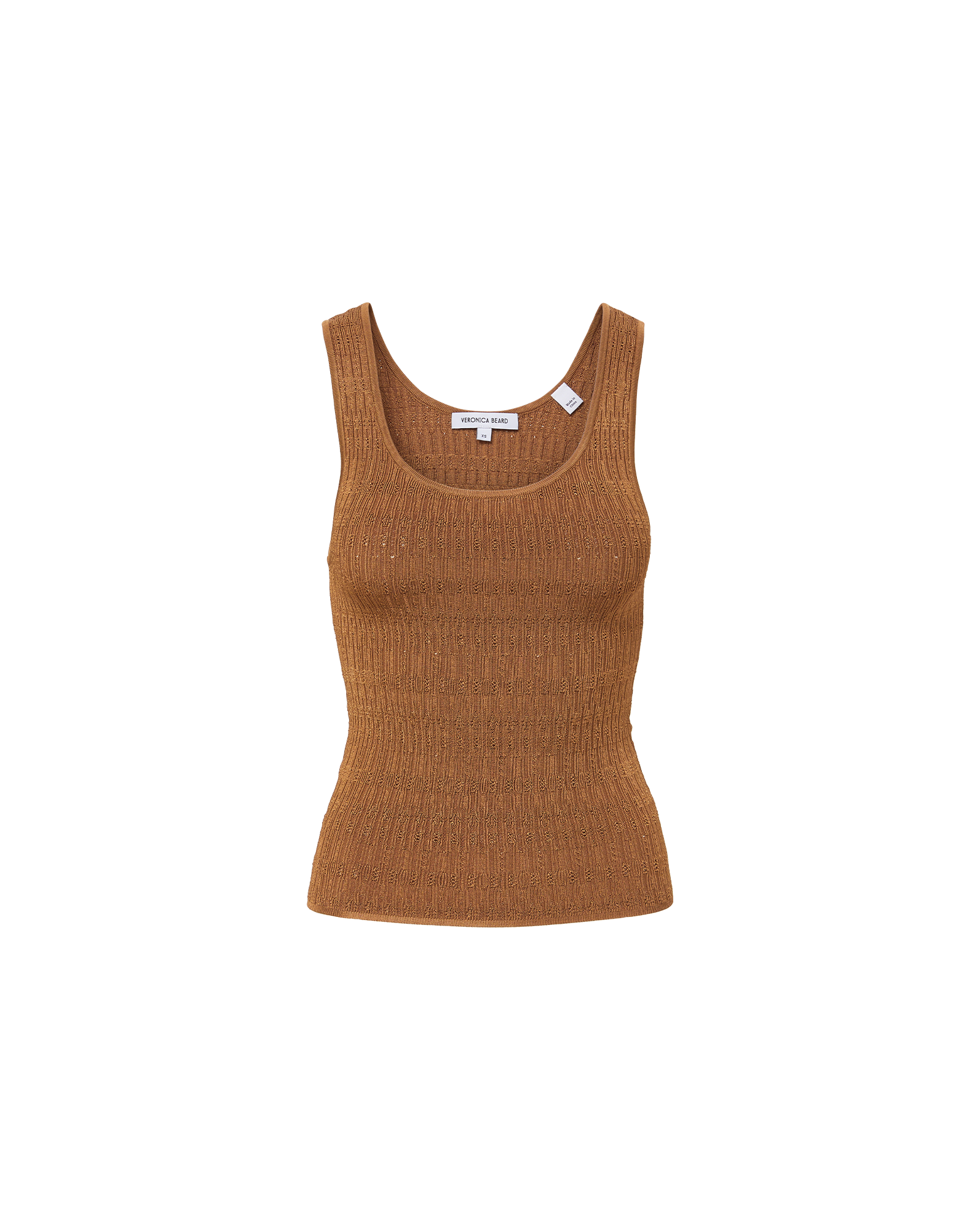 Veronica Beard Sandra Knit Tank Top - Whisky