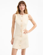 Veronica Beard Whistler Mini Dress - Ecru