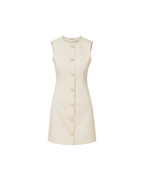 Veronica Beard Whistler Mini Dress - Ecru