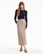 Veronica Beard Cheval Merino Wool Sweater - Navy