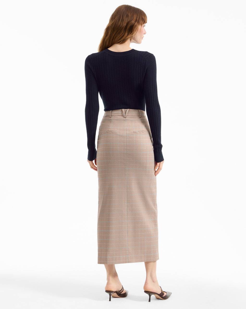 Veronica Beard Cheval Merino Wool Sweater - Navy