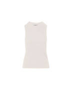 Veronica Beard Jerrel Merino Wool Tank Top Ivory