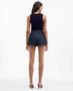 Veronica Beard Jerrel Merino Wool Tank Top - Navy