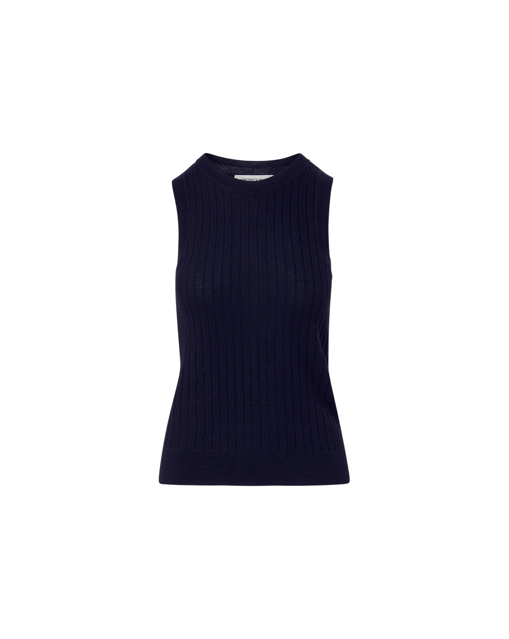 Veronica Beard Jerrel Merino Wool Tank Top - Navy