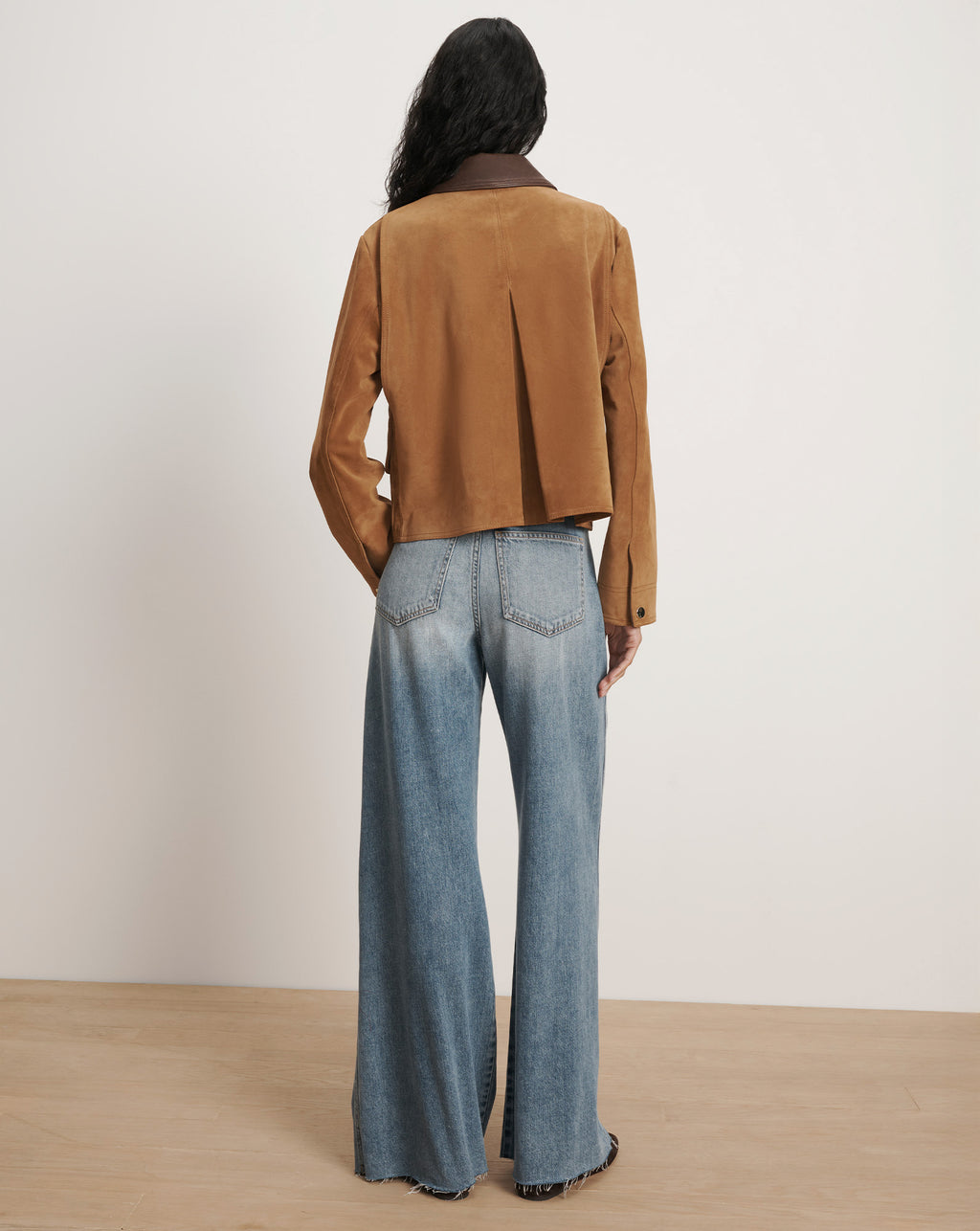 Veronica Beard Walters Suede Jacket - Whisky