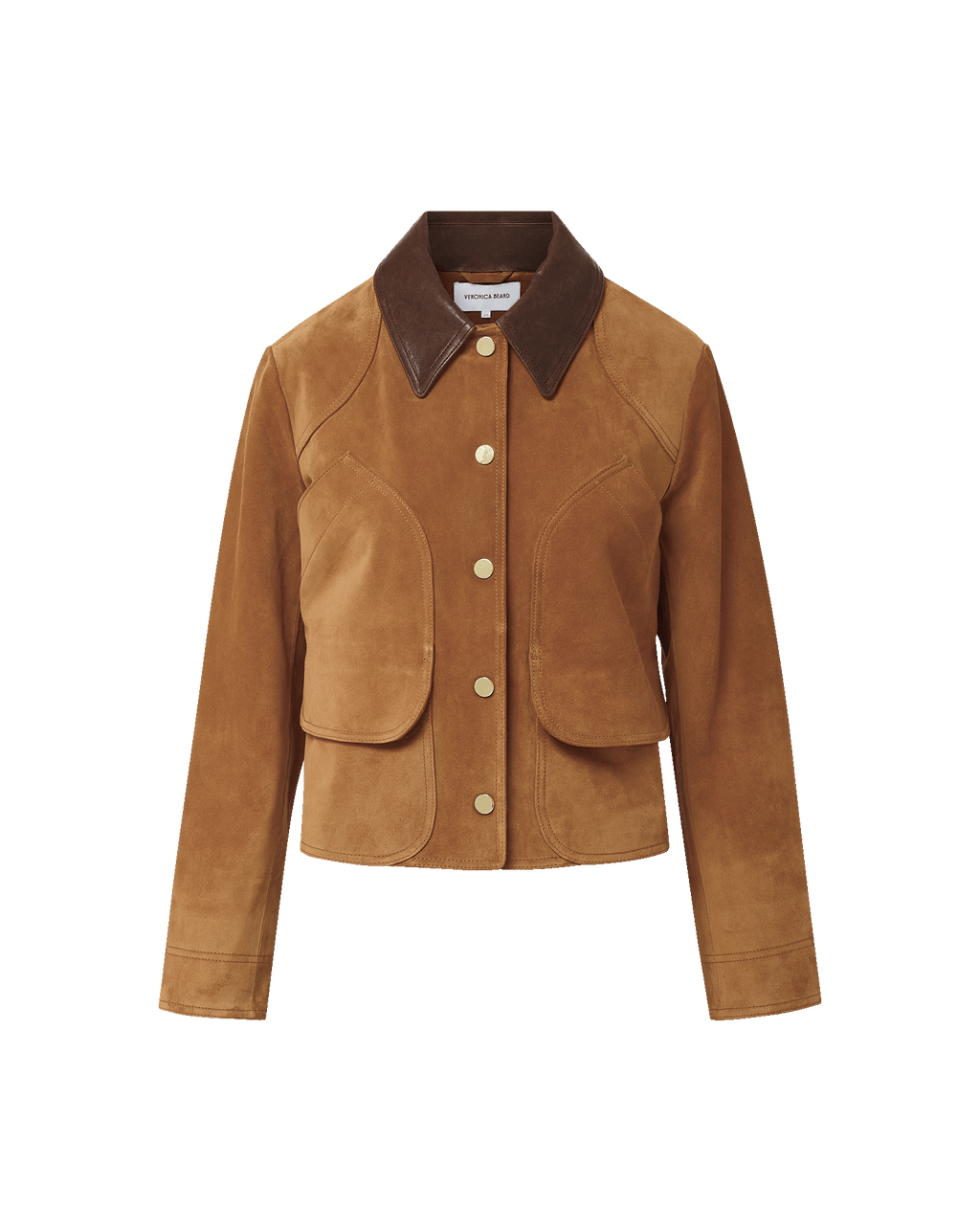 Veronica Beard Walters Suede Jacket Whisky