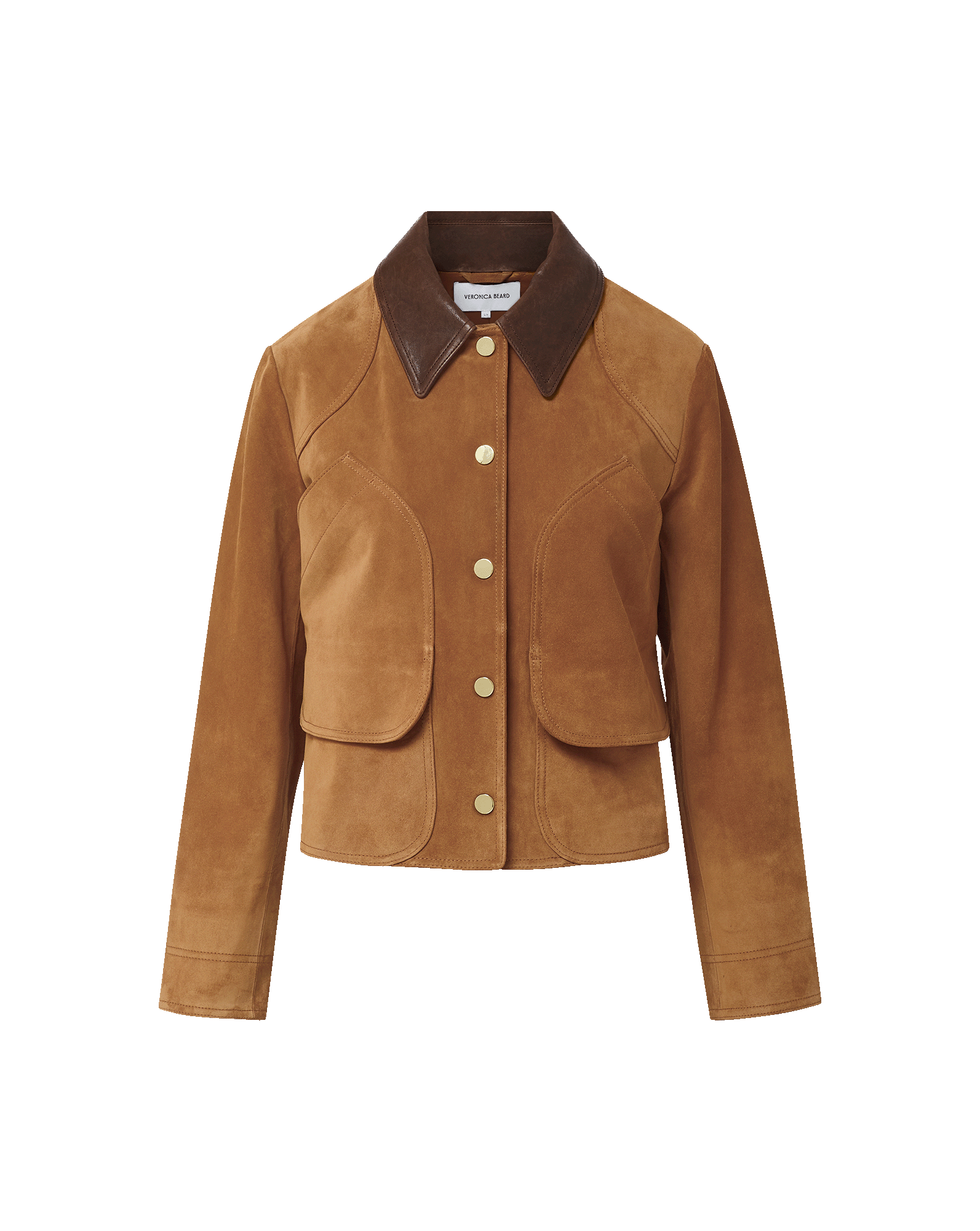 Veronica Beard Walters Suede Jacket Whisky