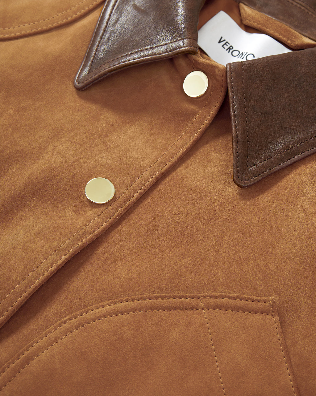 Veronica Beard Walters Suede Jacket - Whisky