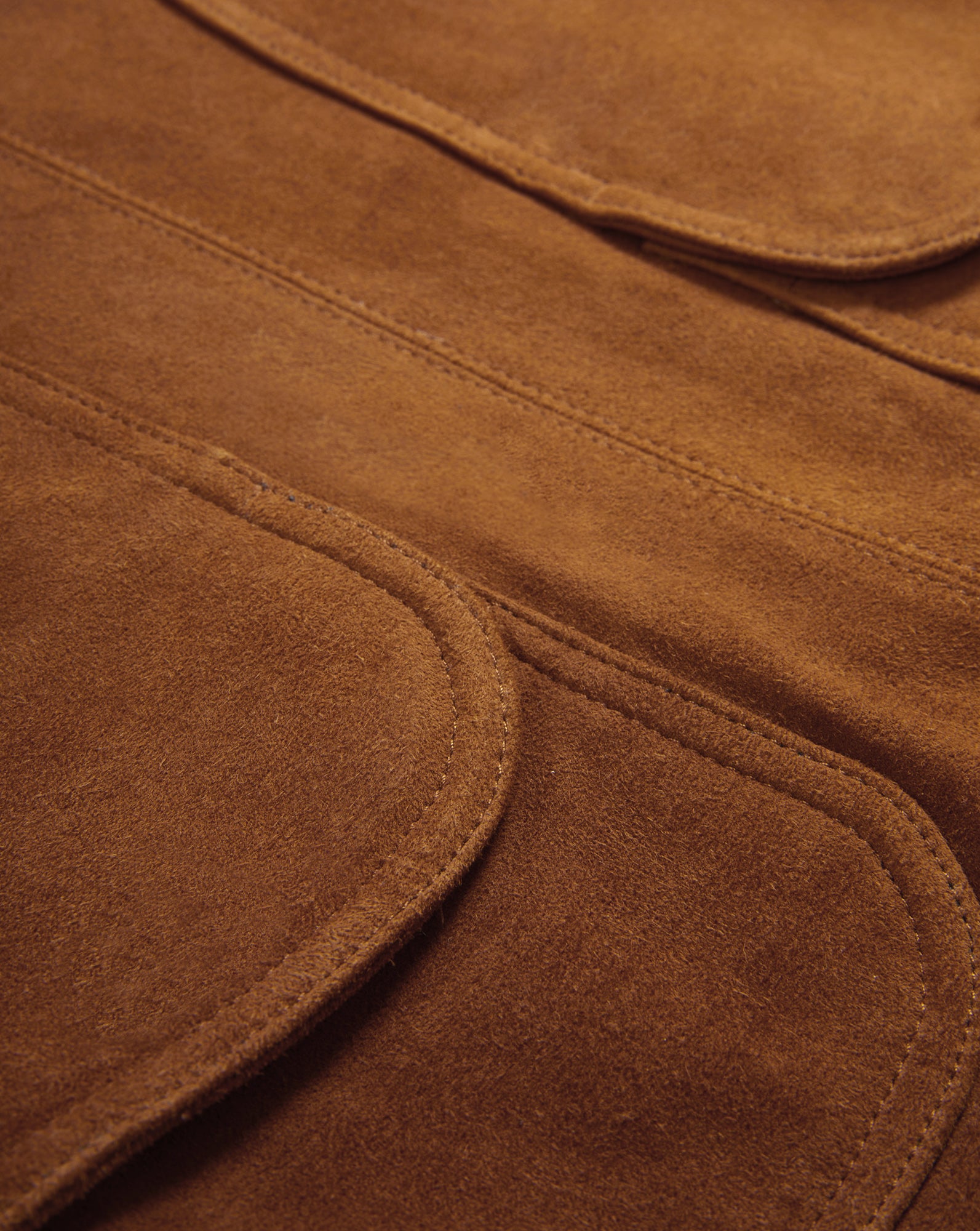 Veronica Beard Norwood Suede Mini Skirt - Whisky