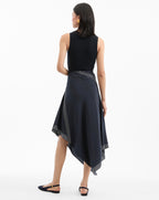 Veronica Beard Hartley Asymmetrical Skirt - Navy Multi