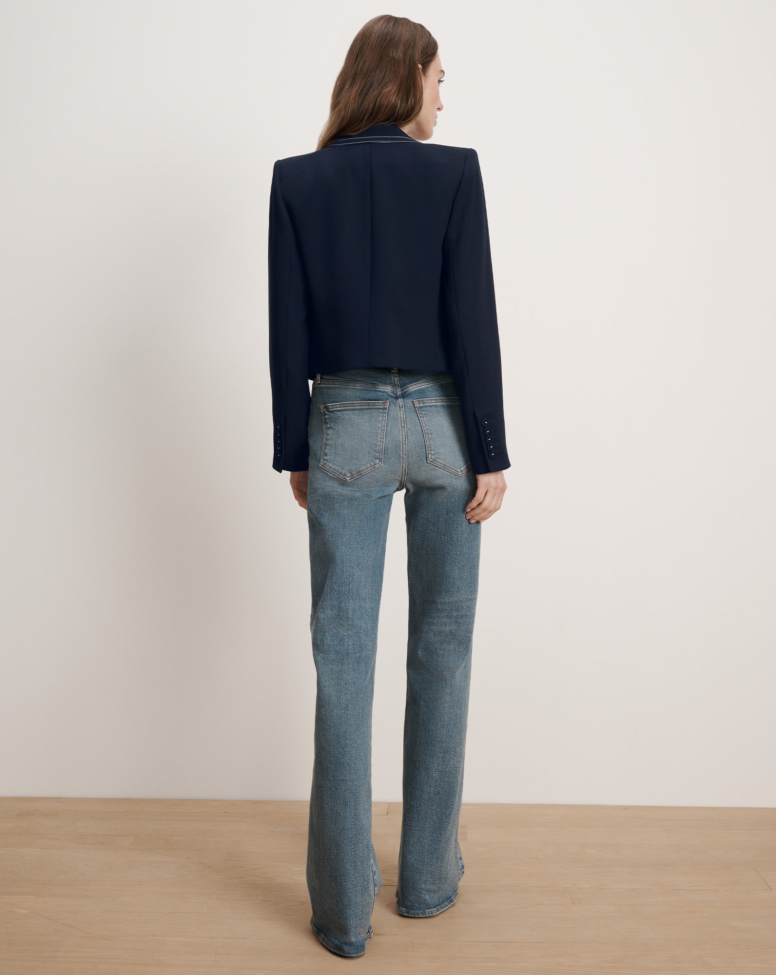 Nevis Jacket in Navy | Veronica Beard