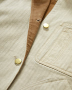Veronica Beard Abbas Chore Jacket - Light Oatmeal