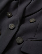 Veronica Beard Stryder Double-Breasted Dickey Coat - Navy