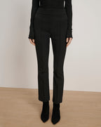 Veronica Beard Dell Scuba Slim-Leg Pant - Black