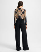 Veronica Beard Cole Wide-Leg Pant - Black