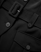 Veronica Beard Becker Belted Vest - Black