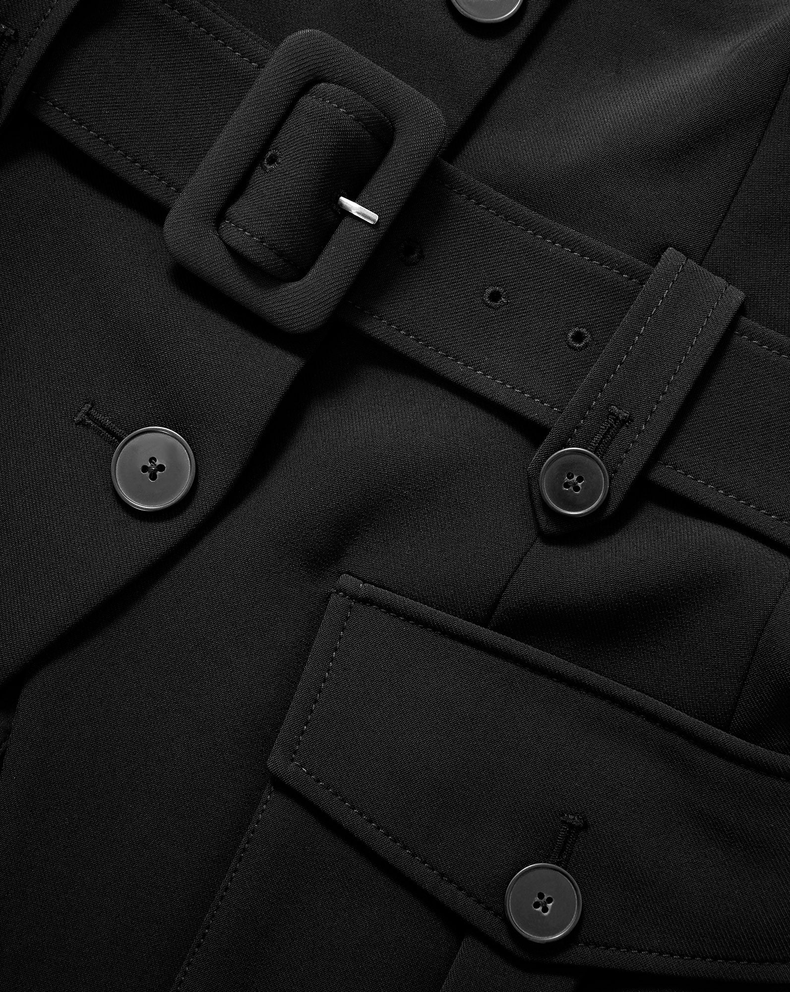 Veronica Beard Becker Belted Vest - Black