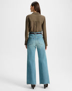 Veronica Beard Pepper Button-Down Blouse - Cypress