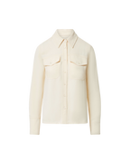 Veronica Beard Pepper Button-Down Blouse - Ecru